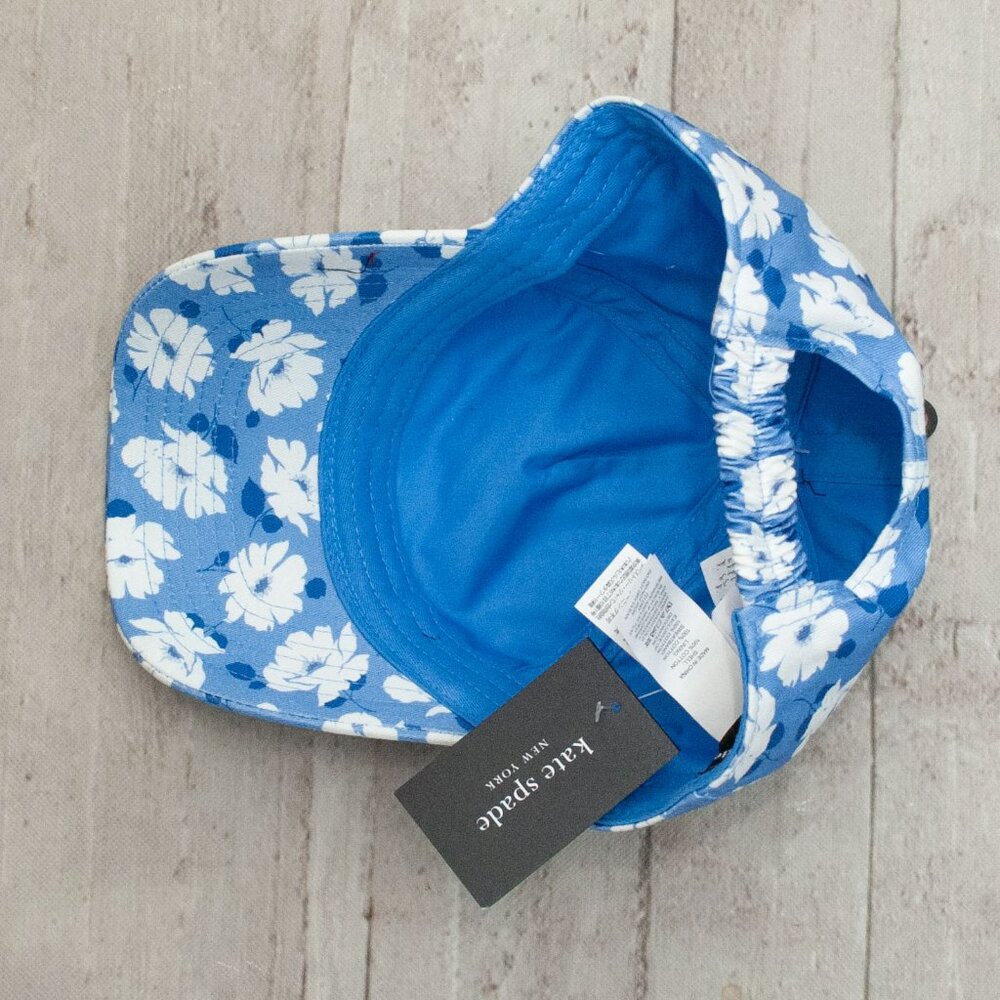 NWT kate spade Springtime Floral in Blue Baseball Cap - Picture 4 of 7